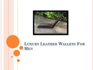 Luxury Leather Wallets For Men
