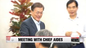President Moon urges National Assembly to cooperate, orders lower college application fees