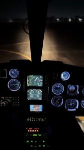 Pakistan Army AS550 Fennec: Night Takeoff & City Cruise | Helicopter Operations at Night