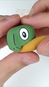 Making Grotle Pokémon with Clay
